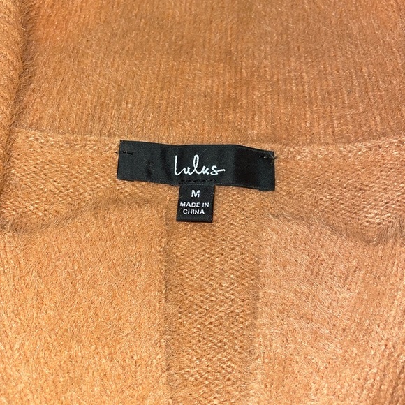 Lulus Cozy Delights Camel Eyelash Knit Sweater - Picture 9 of 10